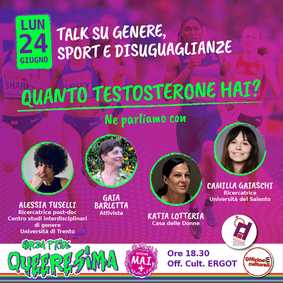 24/06 Quanto testosterone hai? Genere, sport e disuguaglianze